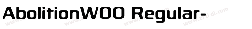 AbolitionW00 Regular字体转换